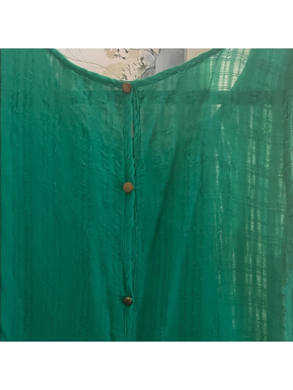 Sweet Wanderer | M | Green Sleeveless Blouse - perfect for layering - Picture 7 of 7
